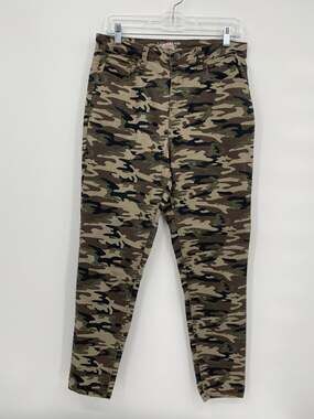 No Boundaries High Rise Skinny Green Camo Jeans Juniors 13